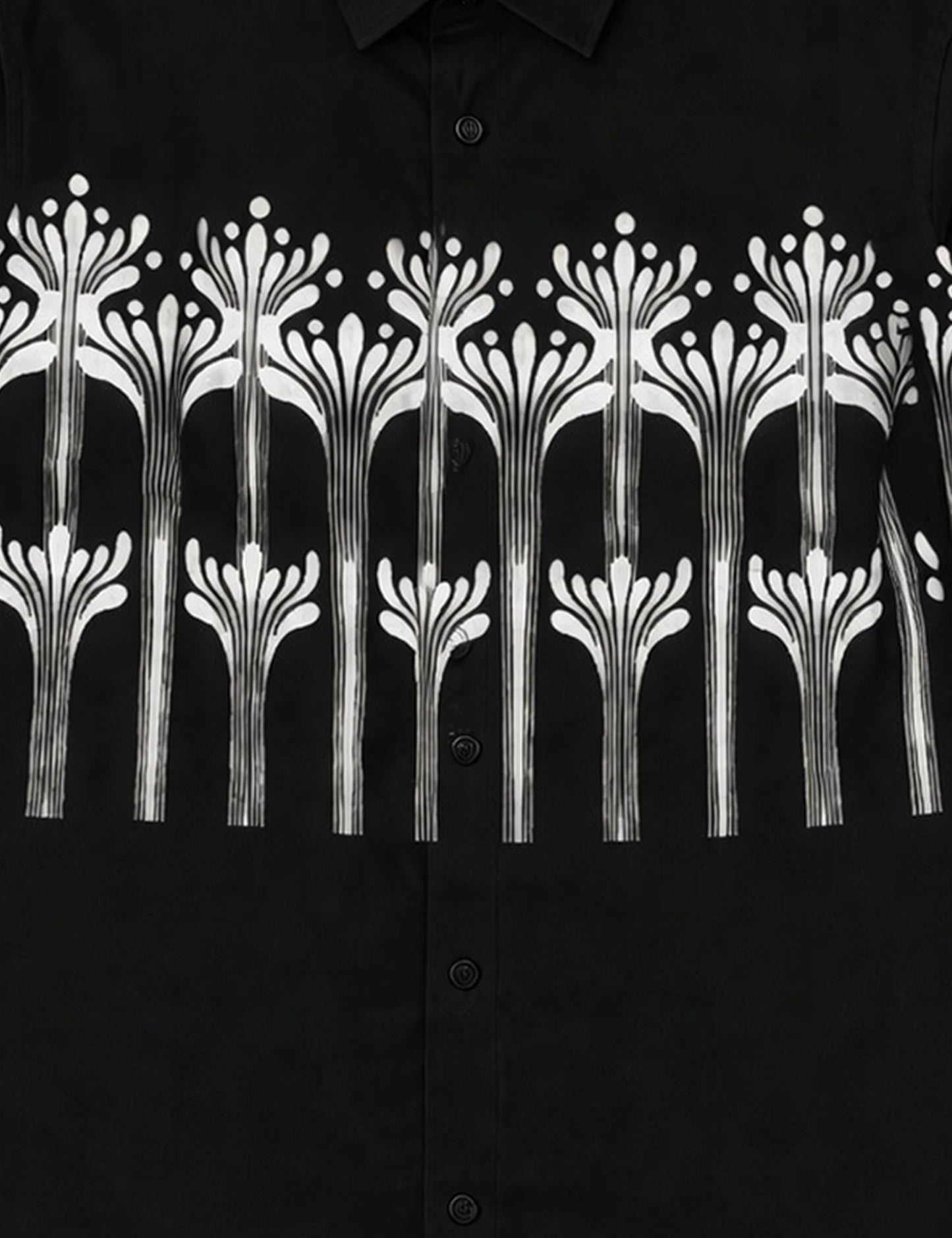 Botanical Strip Mens Vintage Shirt - XPST