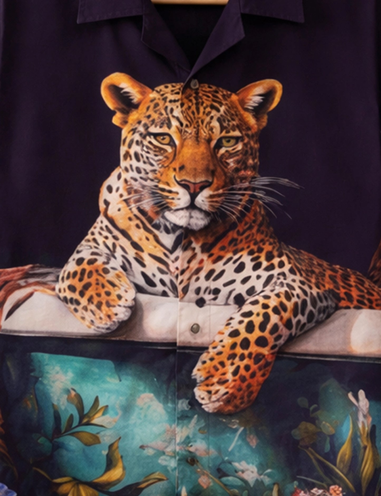 Tiger Sitting Mens Vintage Shirt - XPST