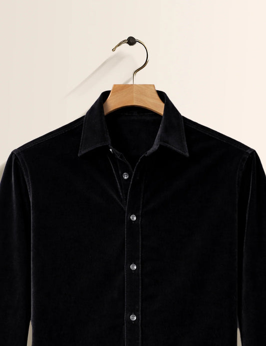 Black Color Premium Signature Shirt β Elegant Texture & Luxurious Finish - XPST