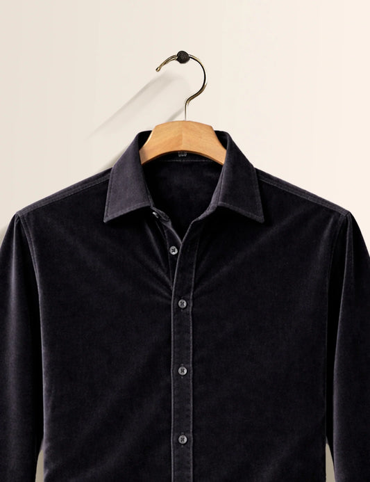 Black Color Premium Signature Shirt β Elegant Texture & Luxurious Finish - XPST