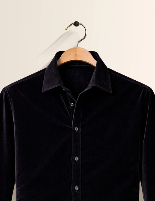 Black Color Premium Signature Shirt β Elegant Texture & Luxurious Finish - XPST