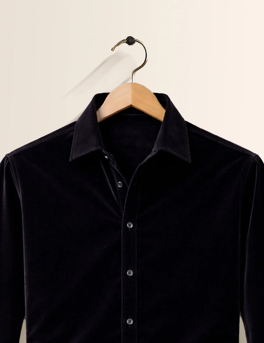 Black Color Premium Signature Shirt β Elegant Texture & Luxurious Finish - XPST