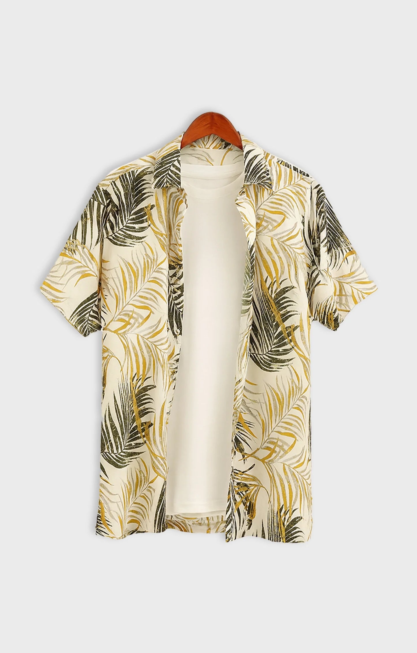 Yellow_Leaves Casual short-sleeve button-up shirt - XPST