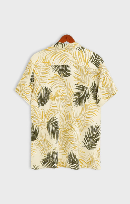 Yellow_Leaves Casual short-sleeve button-up shirt - XPST
