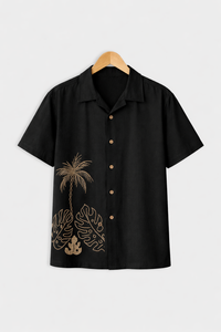 Black Coconut Casual short-sleeve button-up shirt