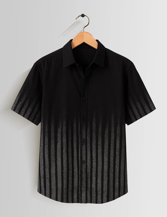 Black Shading Mens Vintage Shirt - XPST