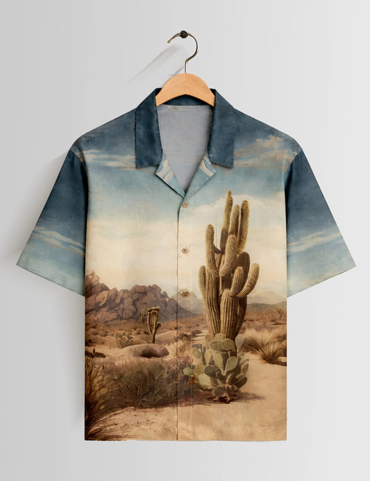 Cactus Mountain Mens Vintage Shirt - XPST