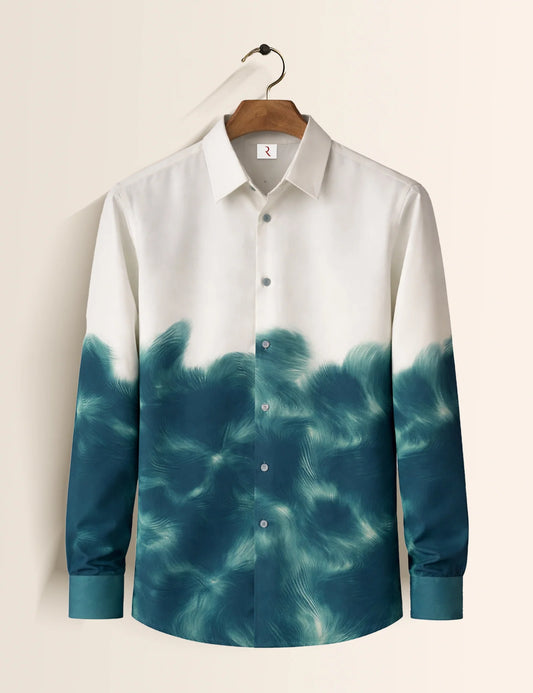 Half Waves 2 Printed Mens Full Sleeves Shirt - XPST