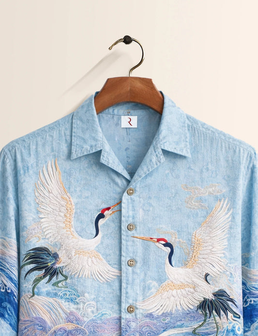 Seagul Printed Mens Full Sleeves Shirt - XPST