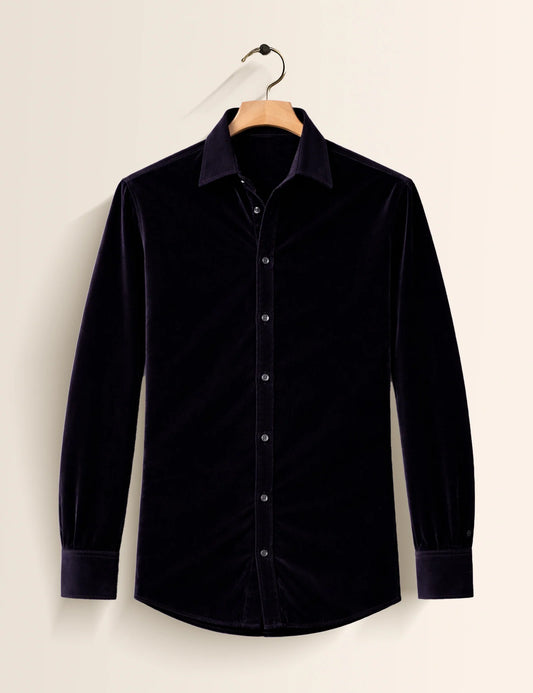 Black Color Premium Signature Shirt – Elegant Texture & Luxurious Finish - XPST