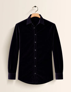 Black Color Premium Signature Shirt – Elegant Texture & Luxurious Finish - XPST