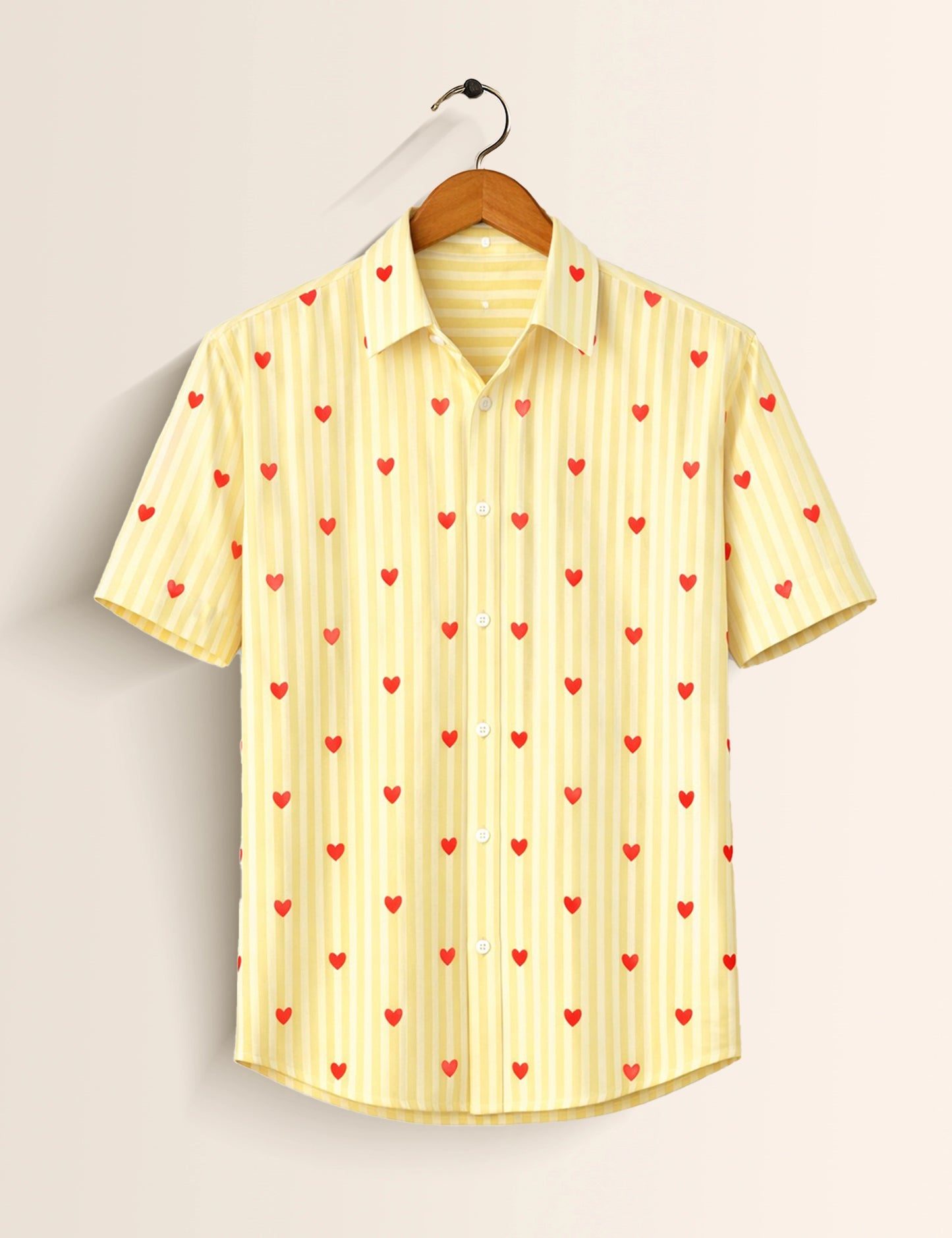 Lemon Love Striped Printed Mens Shirt - XPST