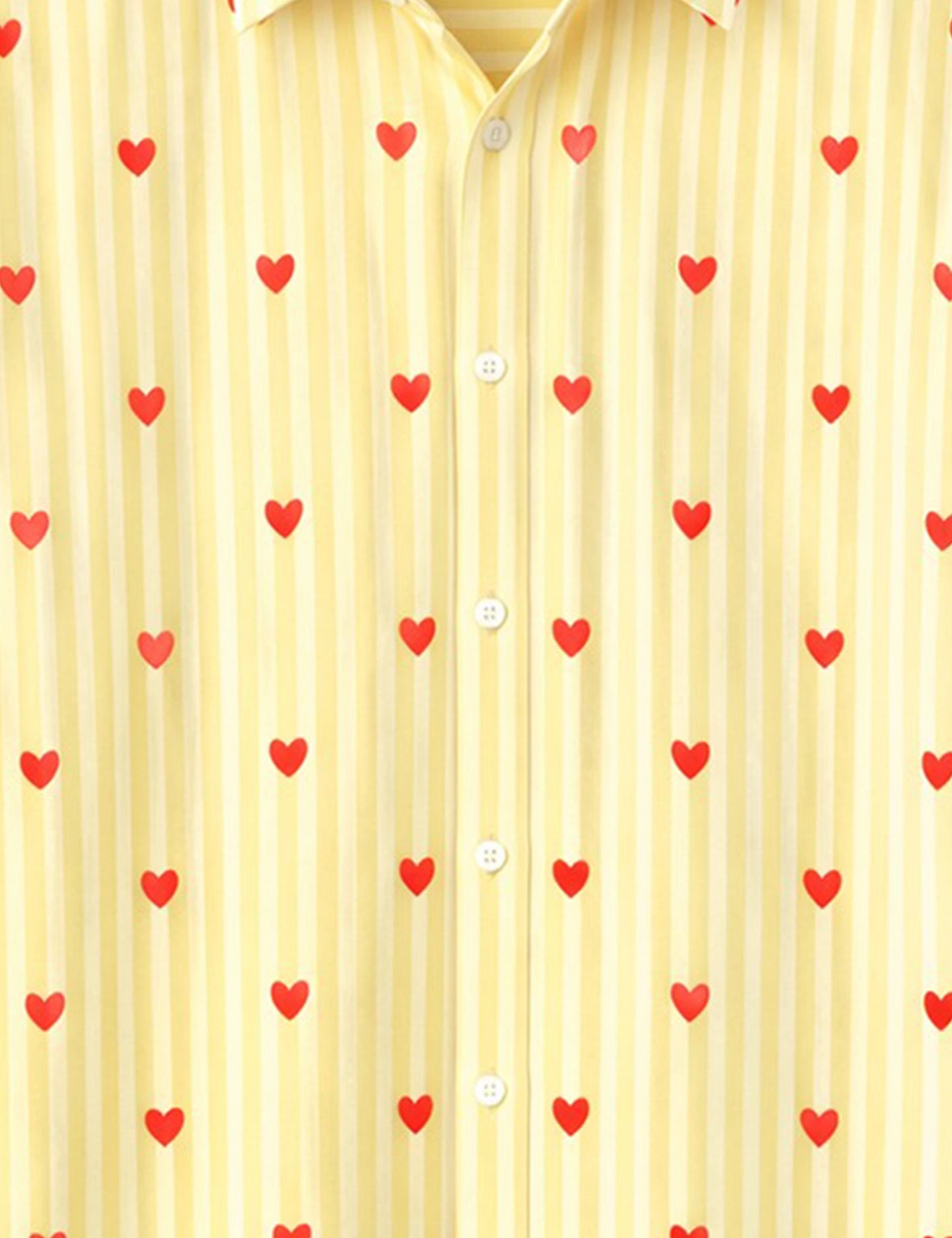 Lemon Love Striped Printed Mens Shirt - XPST